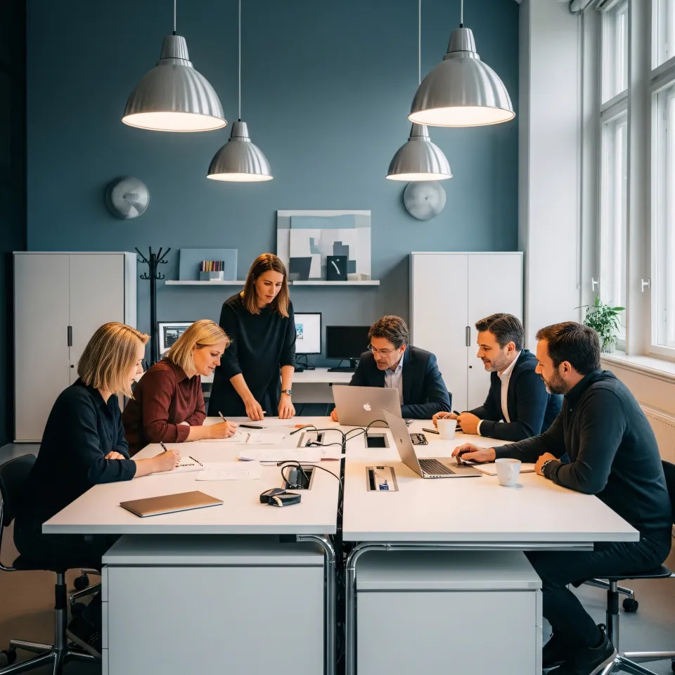 Equipa a delinear estratégia de negócio